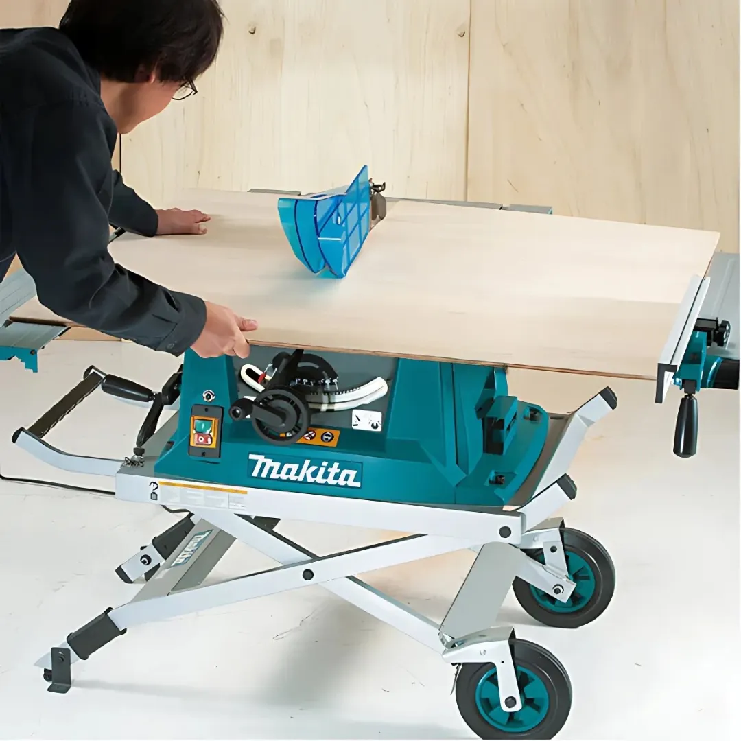 1755163761-11 Makita (10″) Tischkreissäge mit Ständer M-MLT100 – Bild 1